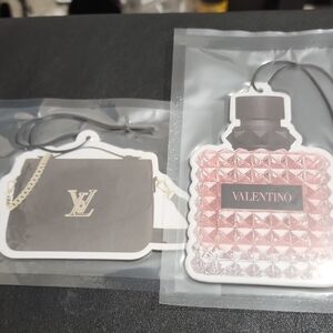 1 Valentino Pink FRESHIE Scented Accessories & 1 LV FRESHIE